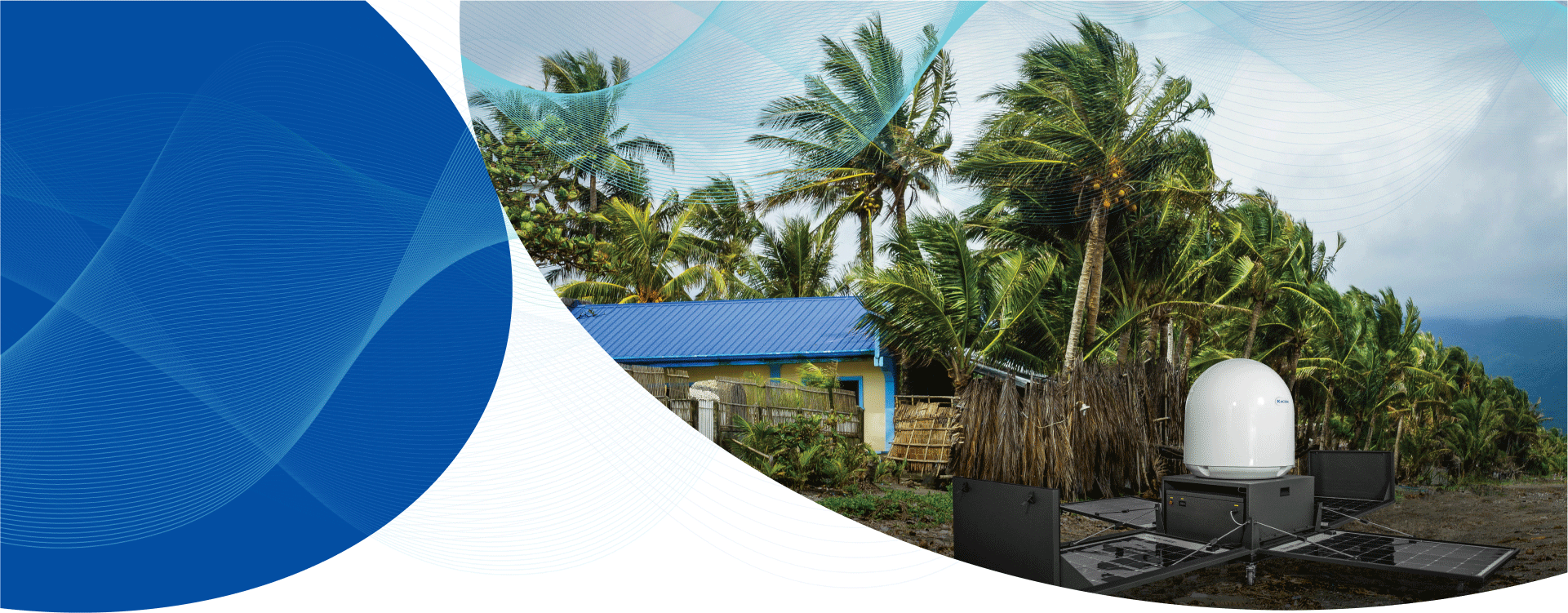 CommsBox services banner by Kacific for secure broadband connectivity.