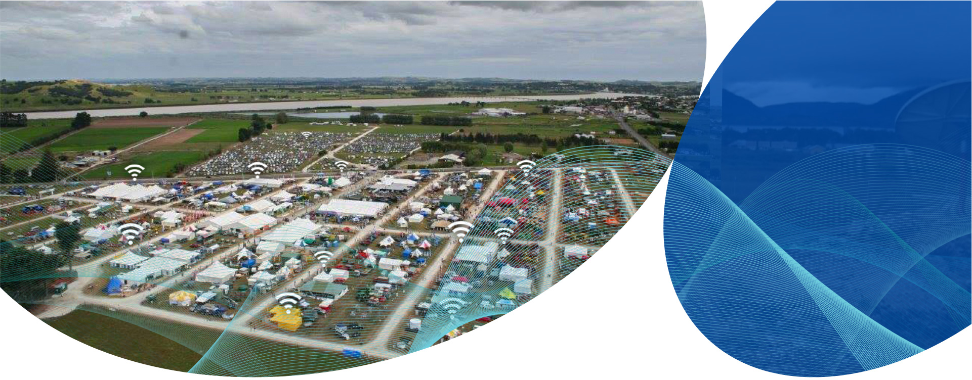 Kacific's community WiFi solutions providing broadband access to local areas.