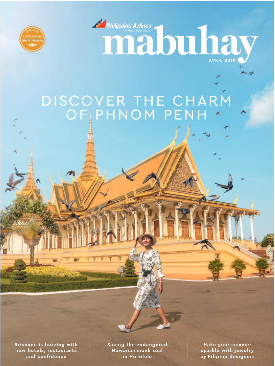 Christian Patouraux in the official magazine for Philippines Airlines