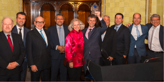 Christian Patouraux with Kacific leadership and supporters