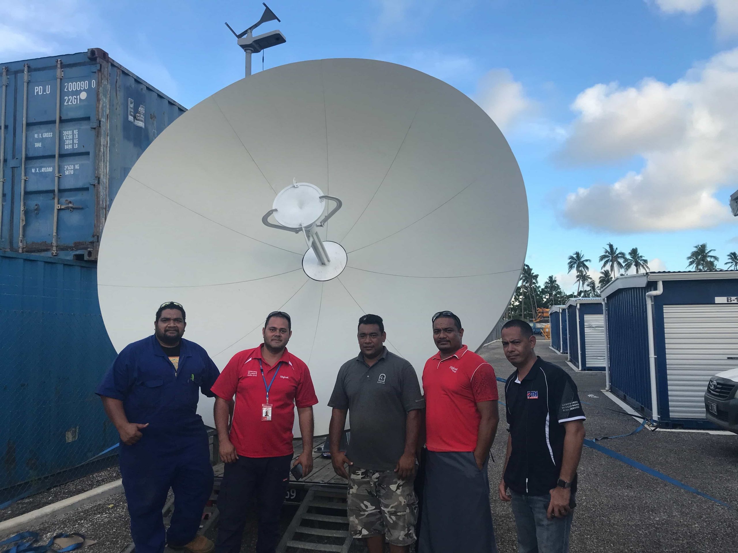 Newly Installed Satellite Terminal in Tonga