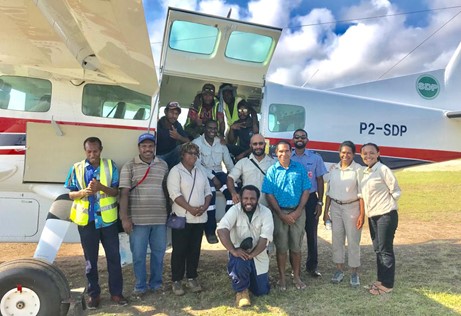 One AHP patrol team (seven health professionals) and support staff_SDP_Papua New Guiena_Kacific satellite internet