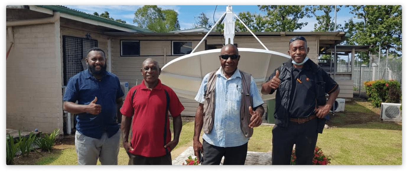Banner showcasing Kacific's broadband services.