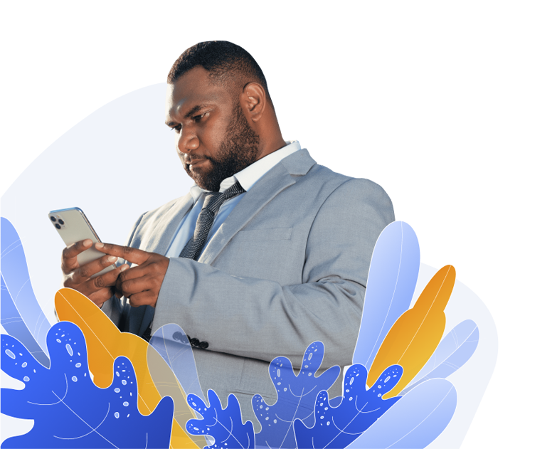 Contact call-to-action graphic for Kacific.