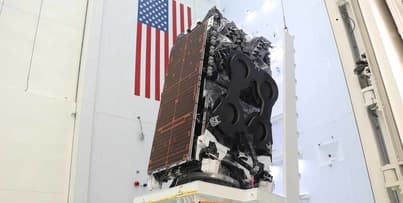 Kacific1 satellite arrives at SpaceX launch site in Cape Canaveral, Florida