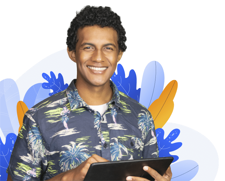 Contact call-to-action graphic for Kacific.