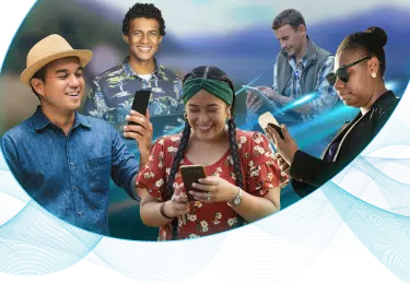 Kacific home banner showcasing cutting-edge satellite internet services.