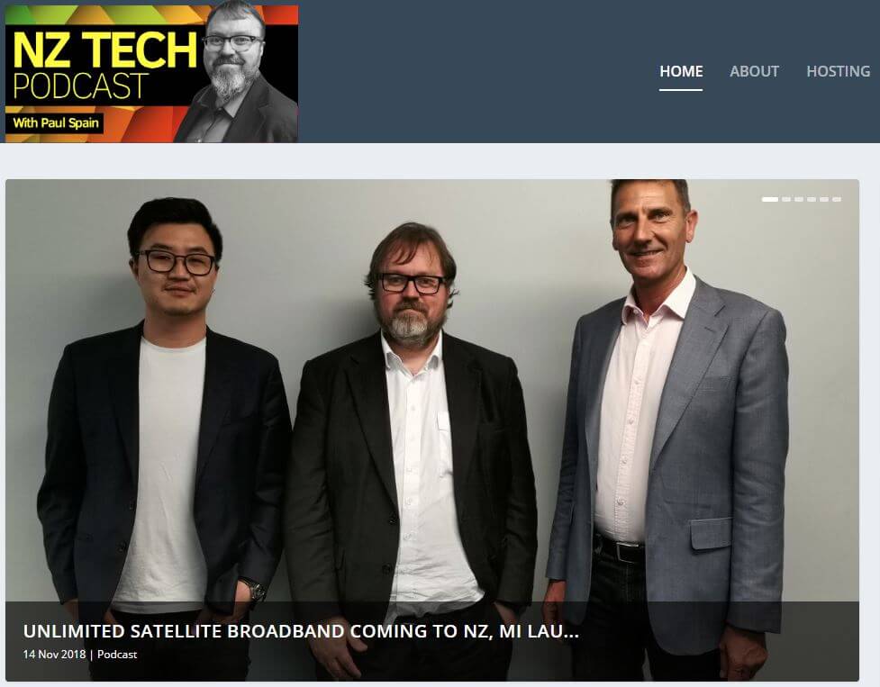 NZ Tech Podcast studio to discuss satellite broadband’s role in New Zealand