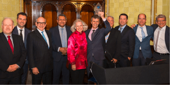 Christian Patouraux with Kacific leadership and supporters