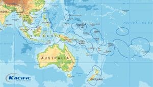 Kacific1 Coverage Map