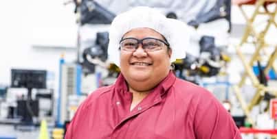 Unutoa Fonoti inside Boeing factory