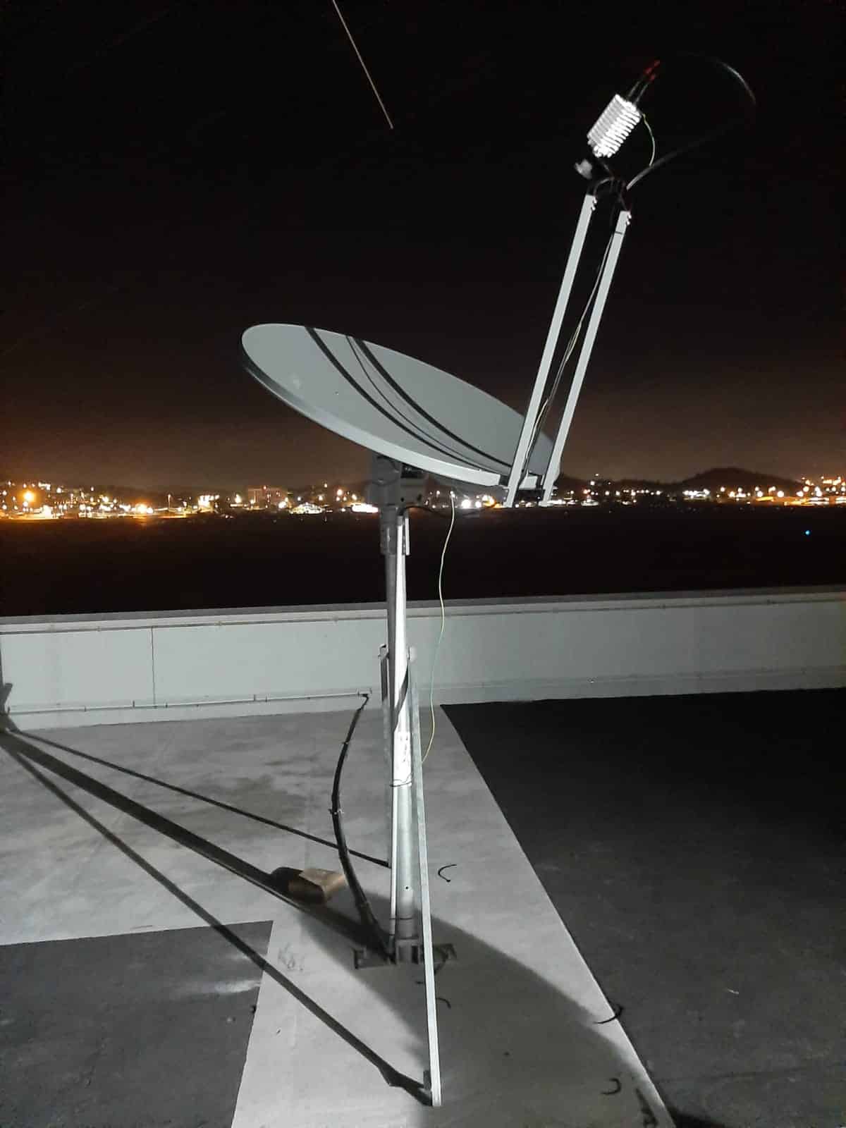 Genesis satellite dish installation image